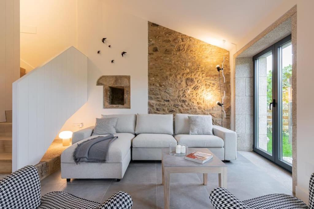 فيلا A Casa De Abaixo, Aloxamento Rural Vedra المظهر الخارجي الصورة