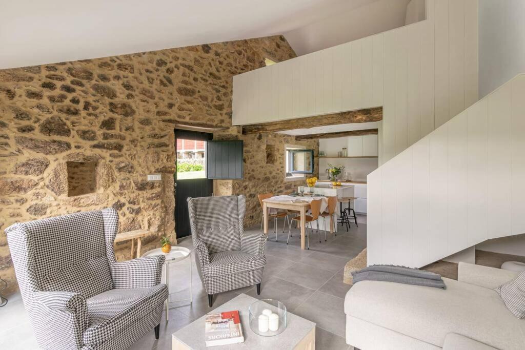 فيلا A Casa De Abaixo, Aloxamento Rural Vedra المظهر الخارجي الصورة